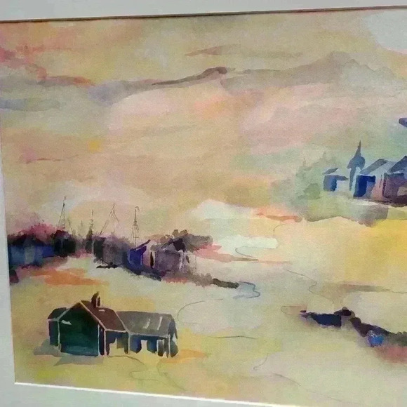 Original Watercolor " Port of Call" - Picture 4 of 9